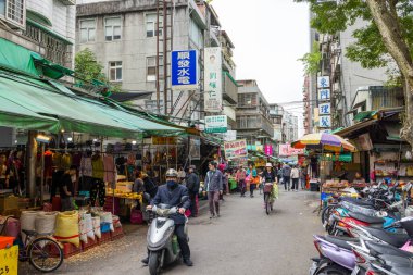 Taipei, Tayvan - 05 Şubat 2024: Tayvan 'da Dongmen Pazarı
