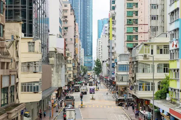 Hong Kong Junho 2023 Área Residencial Hung Hom Cidade Hong Fotografia De Stock