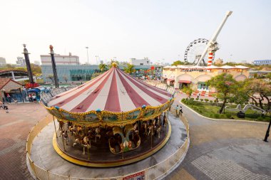 Kaohsiung - 02 Şubat 2024: Tayvan 'ın Kaohsiung kentindeki SKM outlet parkı