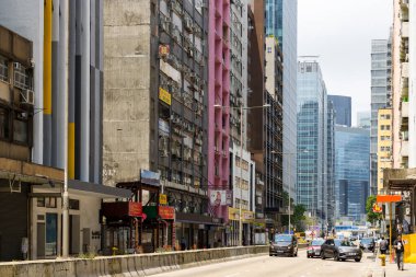 Hong Kong - 30 Mart 2024 Hong Kong Kwun Tong tarafında