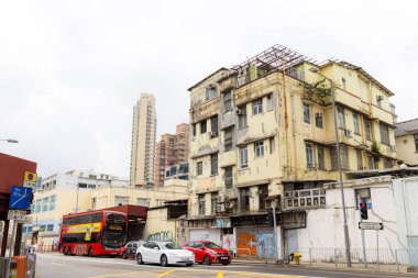 Hong Kong - 31 Mart 2024: Kowloon City, Hong Kong