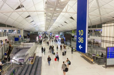 Hong Kong - 12 Nisan 2024: Hong Kong Uluslararası Havaalanı