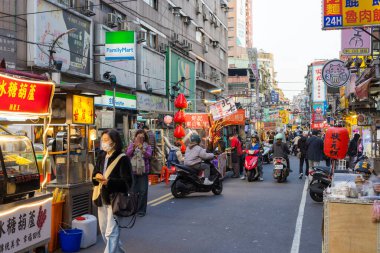 Taipei, Tayvan - 20 Mart 2024: Tayvan 'da Nanya Gece Pazarı