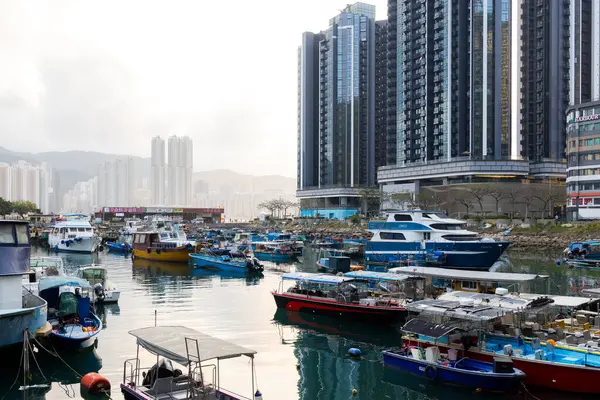 Hong Kong March 2024 Hong Kong Seaside Residential District — Stock Photo, Image