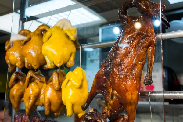 Roasted goose and duck in Cantonese cuisine restaurant