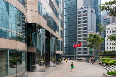 Merkez, Hong Kong - 01 Nisan 2024: Hong Kong borsa karesi