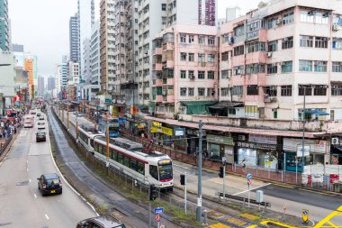 Hong Kong - 06 April 2024: Hong Kong Yuen Long district clipart