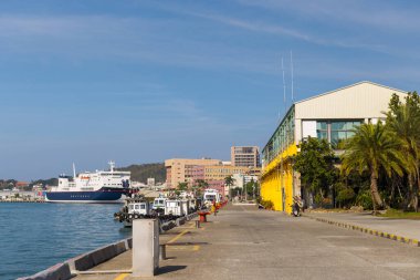 Tayvan - 02 Şubat 2024: Kaohsiung kentinde deniz kenti