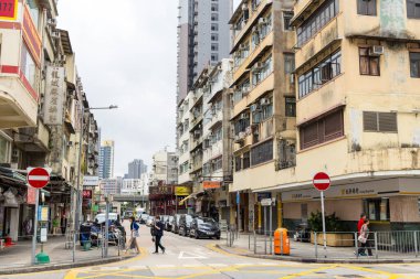 Hong Kong - 31 Mart 2024: Kowloon City, Hong Kong