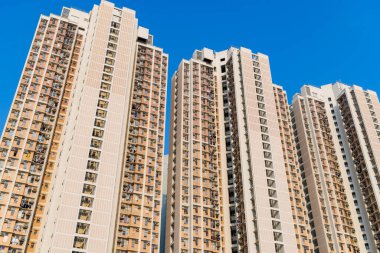 Hong Kong kamu binasının alt manzarası.