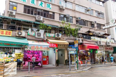 Hong Kong - 06 Nisan 2024: Cheung Sha Wan 'da yerel yaşam