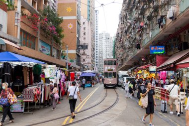 Hong Kong - 08 Nisan 2024: Hong Kong Kuzey Noktası Islak Pazar