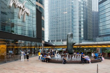 Merkez, Hong Kong - 01 Nisan 2024: Hong Kong borsa karesi