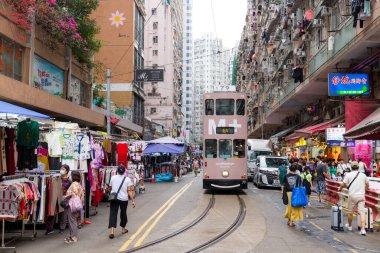 Hong Kong - 08 Nisan 2024: Hong Kong Kuzey Noktası Islak Pazar