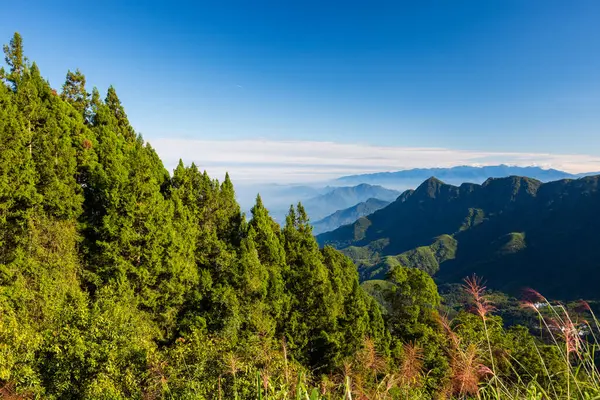 Vackra Bergslandskap Taiwan Stockbild