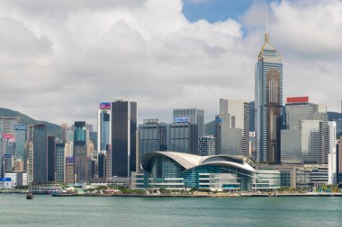 Hong Kong - 20 Haziran 2024: Wan Chai bölgesinde Hong Kong şehri