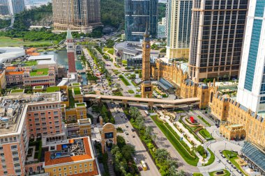 Macau - 30 Haziran 2023: Taipa 'daki Macau şehir merkezi 