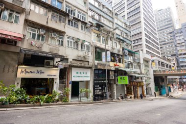 Hong Kong 01 Nisan 2024: Hong Kong merkez soho bölgesi 