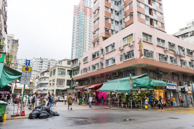 Hong Kong 06 Nisan 2024: Cheung Sha Wan 'da yerel yaşam