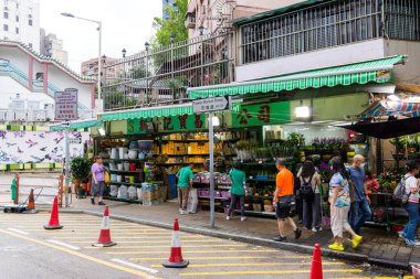 Hong Kong 27 Nisan 2024: Hong Kong 'da Çiçek Pazarı