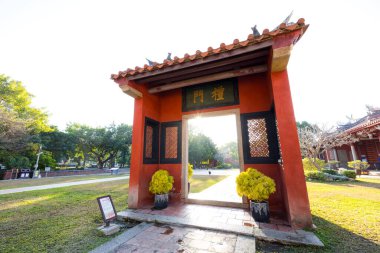 Tayvan 23 Şubat 2023: Tayvan 'da Konfüçyüs Tapınağı