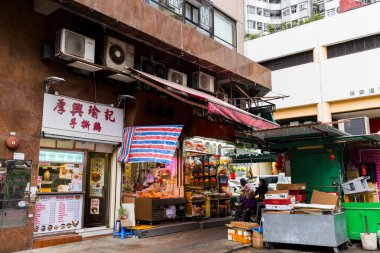 Hong Kong 06 Nisan 2024: Hong Kong 'da Cheung Sha Wan' da şehir hayatı