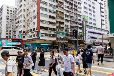 Hong Kong 27 Nisan 2024: Wan Chai bölgesindeki Hong Kong şehri