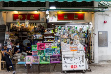 Hong Kong 27 April 2024: Yuen Po Street Bird Garden in Hong Kong city clipart