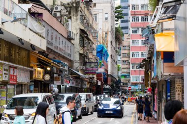 Hong Kong 27 Nisan 2024: Hong Kong Wan Chai bölgesi