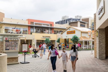 Taiwan 17 July 2023: Gloria Outlets in Taoyuan of Taiwan clipart