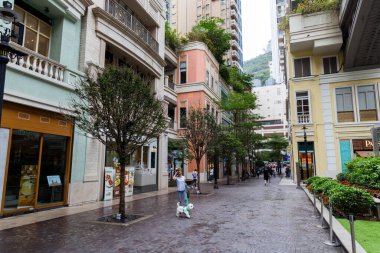 Hong Kong 27 Nisan 2024: Lee Tung Caddesi Hong Kong 'un Wan Chai ilçesinde