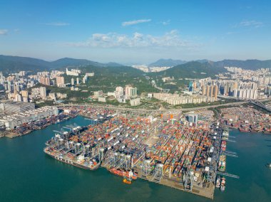 Hong Kong 05 Nisan 2024: Hong Kong şehrindeki Tamar Park 'taki Takım Laboratuvarı Devamlılığı Sanat Limanı