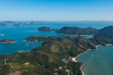 Hong Kong 'daki Lamma Adası' nın en iyi manzarası.