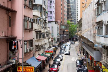 Hong Kong 27 Nisan 2024: Hong Kong Wan Chai bölgesi