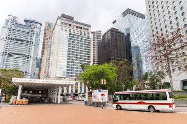 Hong Kong 05 Nisan 2024: Hong Kong merkezdeki Chater Garden