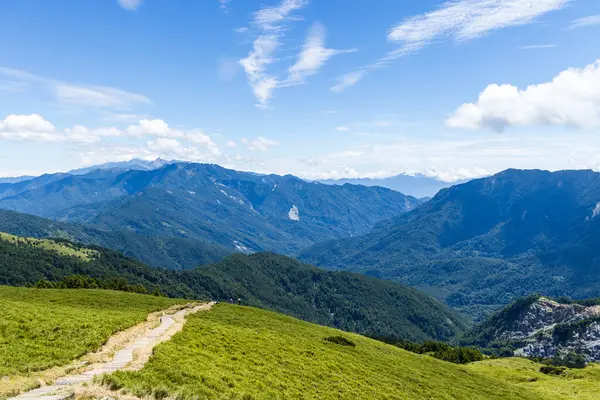 Tayvan 11 Temmuz 2023: Tayvan 'daki Taroko Milli Parkı' ndan Hehuanshan 'da güzel yürüyüş parkı