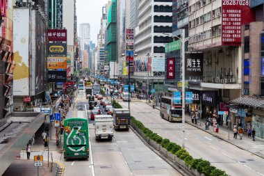 Hong Kong 25 Nisan 2024: Mong Kok bölgesindeki Hong Kong şehri