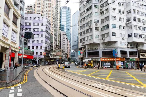 Hong Kong 27 Nisan 2024: Hong Kong Wan Chai bölgesi