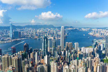 Hong Kong 22 Haziran 2016: Hong Kong şehir silueti