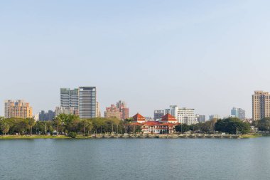 Tayvan 31 Ocak 2024: Kaohsiung Lotus Gölü Tayvan