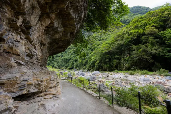 stock image Shakadang Trail in Taroko National Park at Hualien of Taiwan 