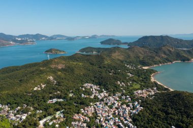  Hong Kong 'daki Lamma Adası' nın en iyi manzarası.