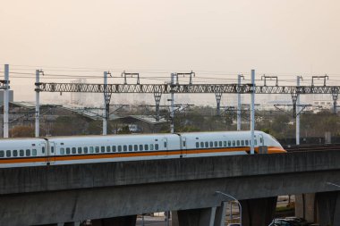 Tayvan 22 Mart 2023: Tainan 'da Tayvan Yüksek Hız Treni