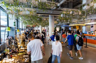 Hong Kong 07 Temmuz 2024: Hong Kong 'daki merkez pazarının yenilenmesi