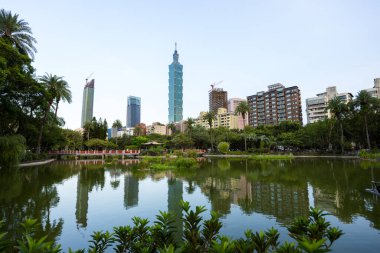 Hong Kong 14 Eylül 2023: Taipei şehir simgesi