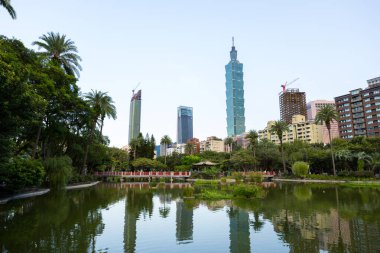 Hong Kong 14 Eylül 2023: Taipei şehir simgesi