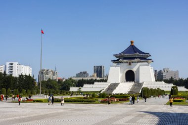 Tayvan 4 Ağustos 2024: Taipei şehrinde Chiang Kai shek Anıt Salonu