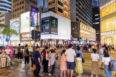 Hong Kong 27 Nisan 2024: Hong Kong Tsim Sha Tsui bölgesi