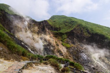 Tayvan 'ın Yangmingshan Milli Parkı' ndaki Huangxi sıcak bahar dinlenme alanı.