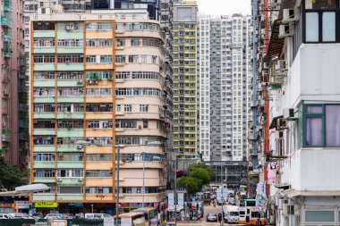 Hong Kong 21 Haziran 2024: Mong Kok bölgesindeki Hong Kong şehri